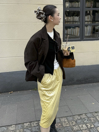 suede pocket jacket