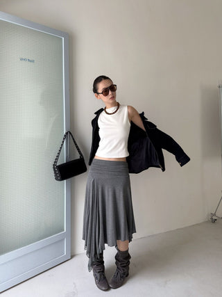 lace hem skirt