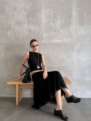 lace hem skirt