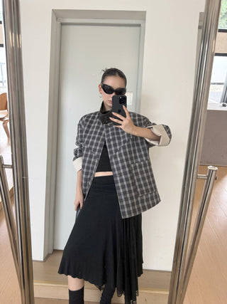 lace hem skirt