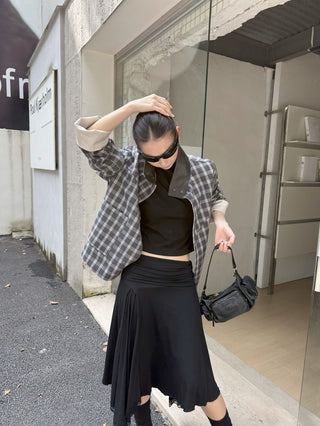 lace hem skirt