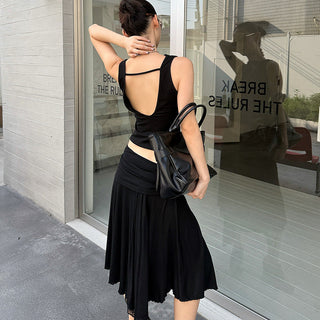 lace hem skirt