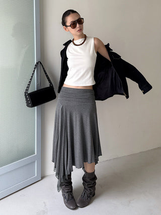 lace hem skirt