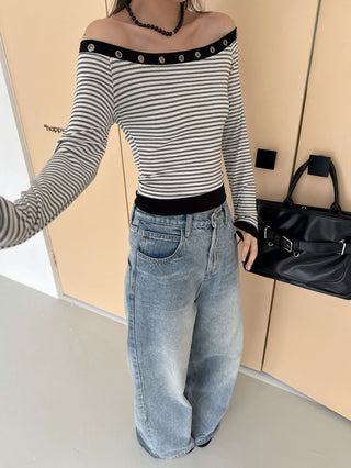 washed pocket jeans