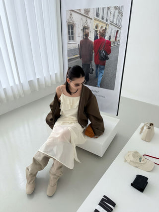 contrast grain jacket