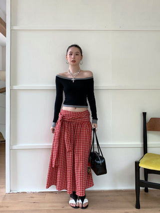 contrast shoulder tops