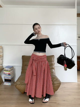 contrast shoulder tops