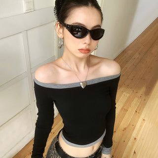 contrast shoulder tops