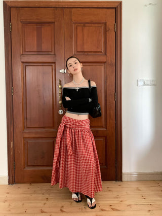 contrast shoulder tops