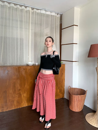 contrast shoulder tops