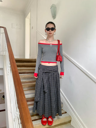 contrast shoulder tops
