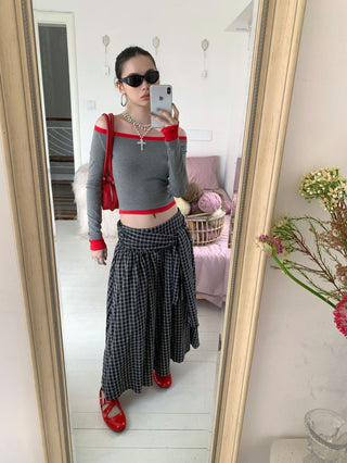 contrast shoulder tops