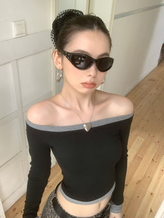 contrast shoulder tops