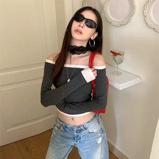 contrast shoulder tops