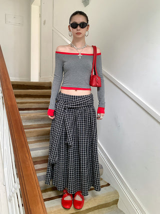 contrast shoulder tops