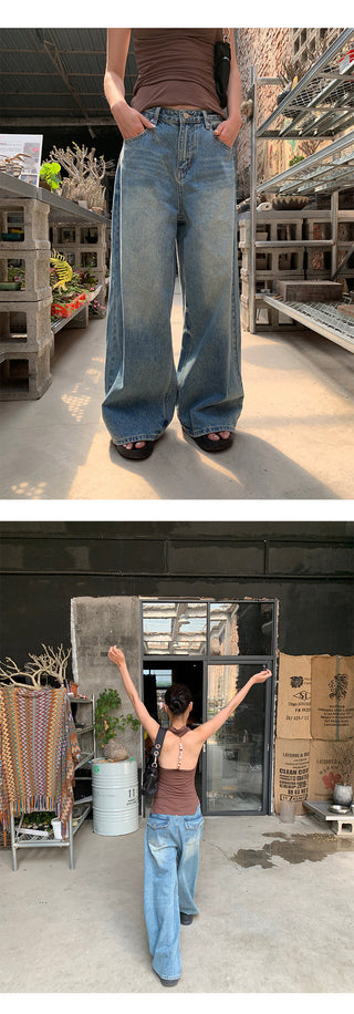pocket wide jeans