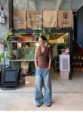 pocket wide jeans