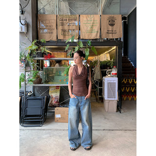 pocket wide jeans