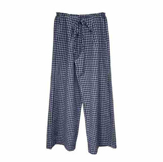 drawstring plaid pants