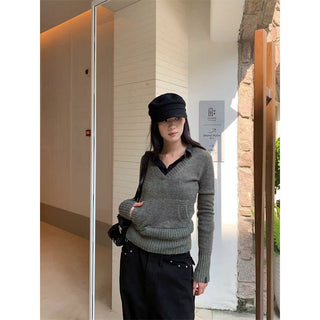 V-neck sweater
