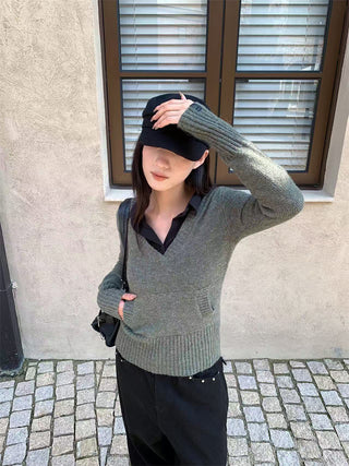 V-neck sweater