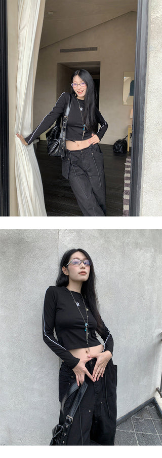 hollow backless tops