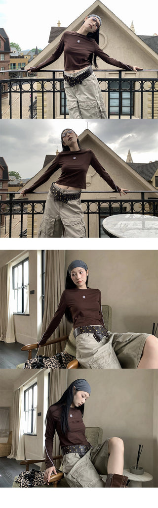 hollow backless tops