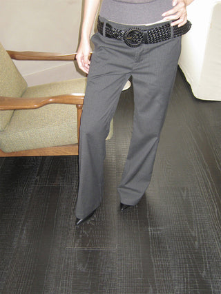 striped suit pants