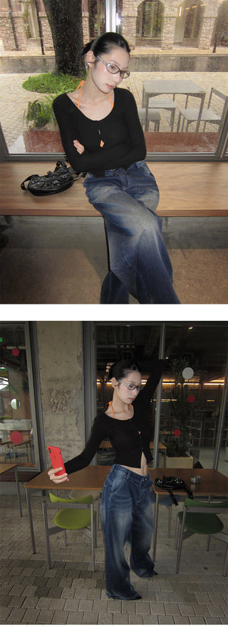 dislocation button jeans