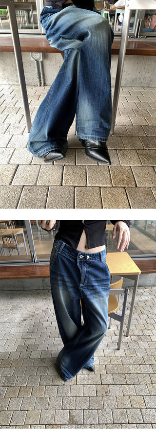 dislocation button jeans