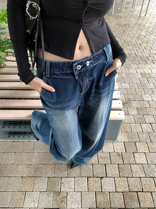 dislocation button jeans