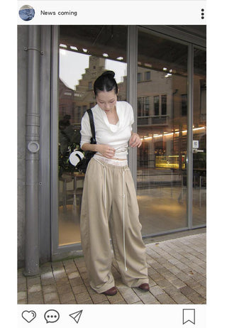 lace wide pants