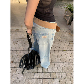 crack tie-dyed jeans