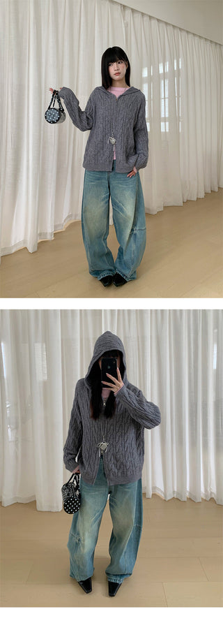 split machete jeans