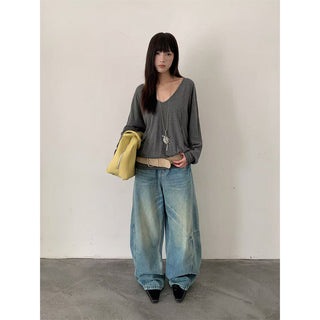split machete jeans