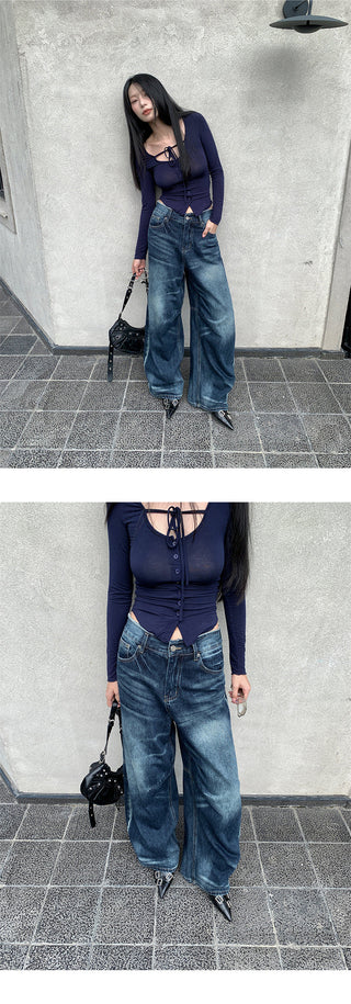 scratch machete jeans