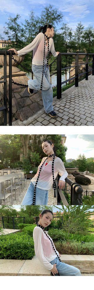 polo collar tops