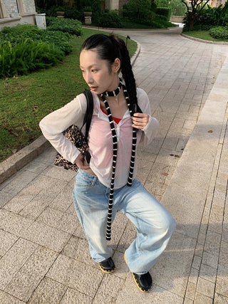 polo collar tops
