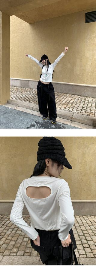 backless hollow tops