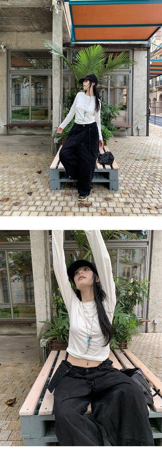 cargo wide pants