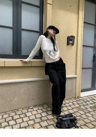 cargo wide pants