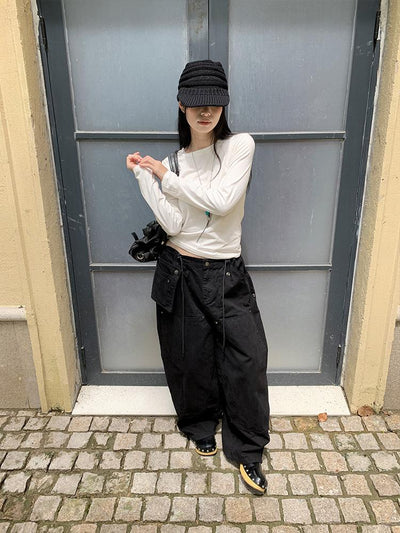 cargo wide pants