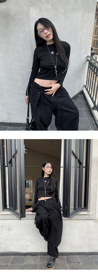 cargo wide pants