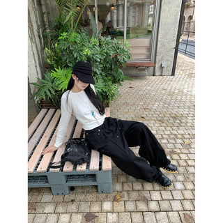 cargo wide pants