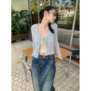 lace cardigan set