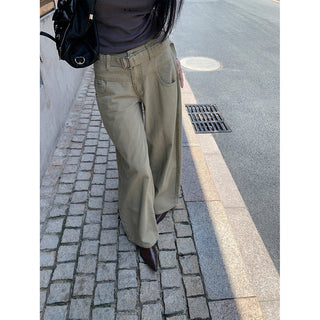 belt wide jeans