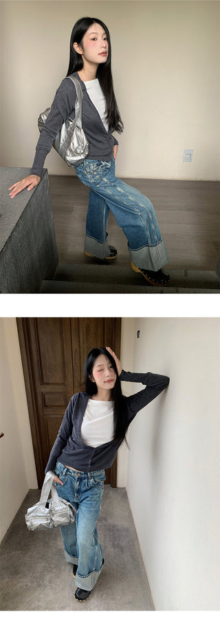 flip white jeans