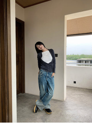flip white jeans