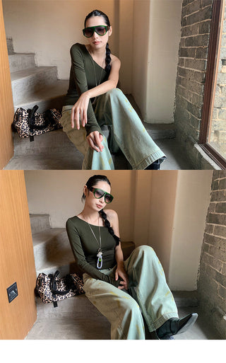 ribbon shoulder top