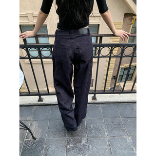 pocket straight jeans